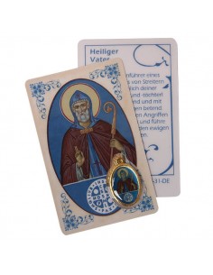 Magnetischer Sankt-Christophorus-Aufkleber mit blauem Hintergrund