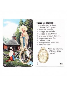 Medalla de la aparición de Banneux N.D. - oración