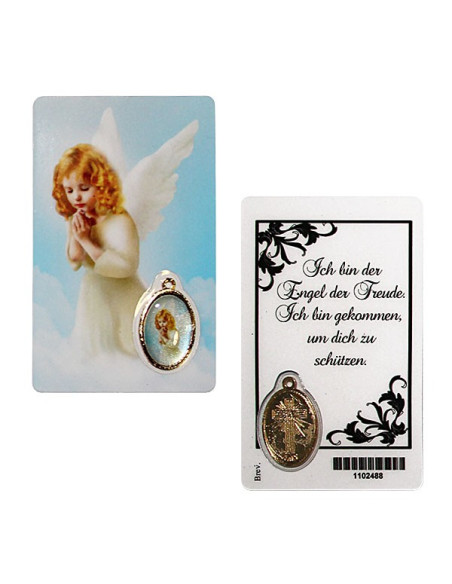 Medal card with Protective Angel