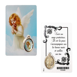 Medal card with Protective Angel