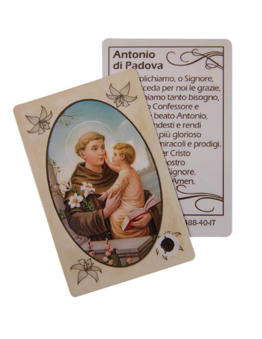 Tarjeta de medalla con ángel protector