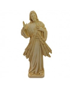 Estatua de Cristo Misericordioso Mármol en polvo 22 cm
