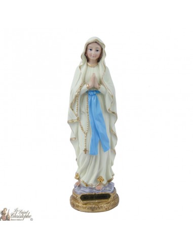 Statue Unsere Lieben Frau von Lourdes - phosphoreszierender Standbild - 22 cm
