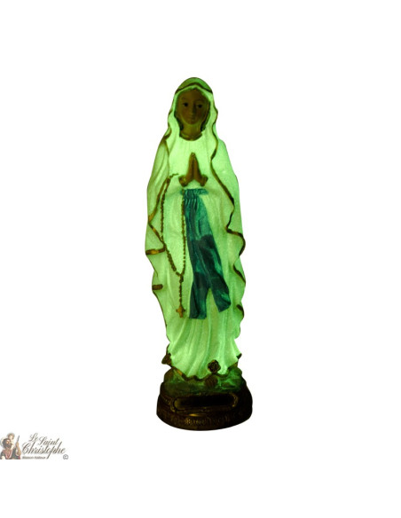 Nostra Signora di Lourdes - fosforescente statua - 22 cm