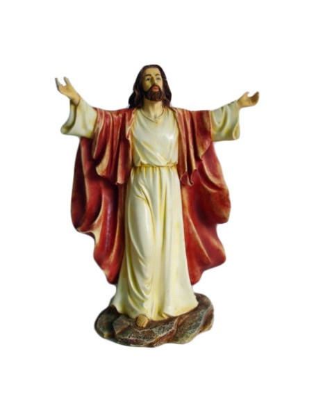 Estatua de Cristo con gloriosos brazos abiertos - 30 cm