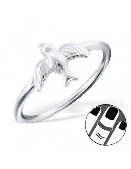 Anillo Golondrina - plata 925