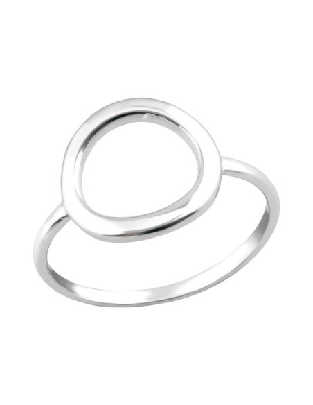 Anillo salvavidas circular - plata 925