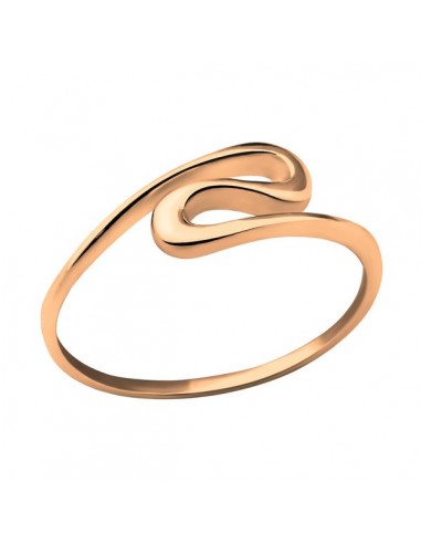 Gold plated wave ring - silver 925