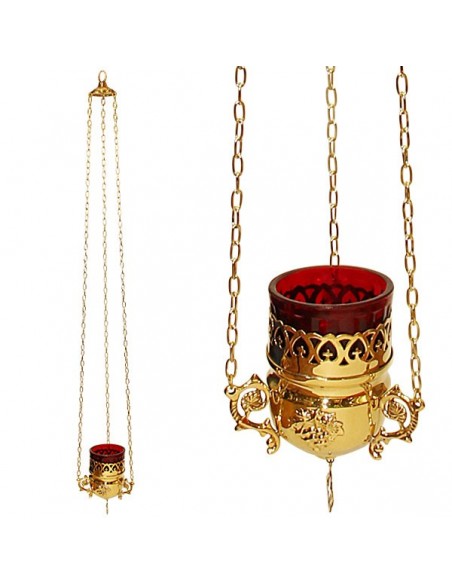 Lampada greca in rame - lampada da parete