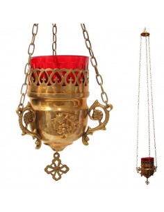 Lampe Grecque cuivre antique - murale