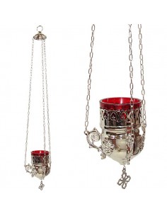 Lampe Grecque argentée - murale