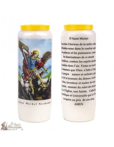 Velas Novena San Miguel - Modelo 1 - 20 piezas