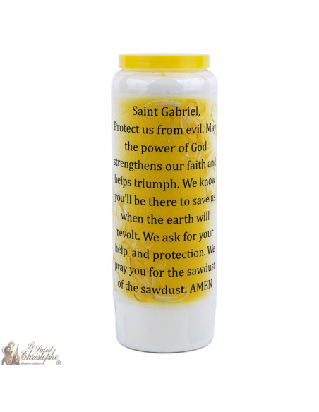 Saint Gabriel Novena Candles - Model 1 - 20 pieces