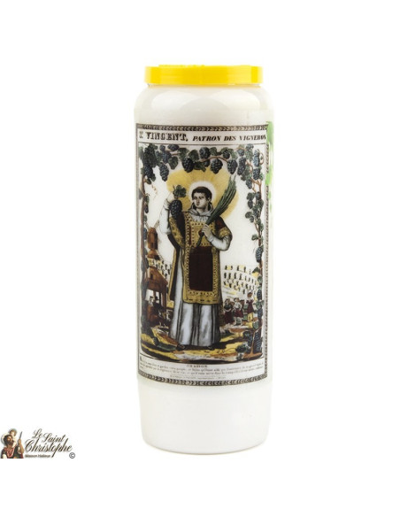Velas de Novena de San Vicente - 20 piezas