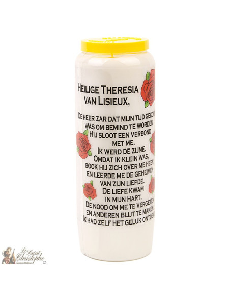 Bougies de Neuvaine Sainte Thérèse de Lisieux - 20 pièces