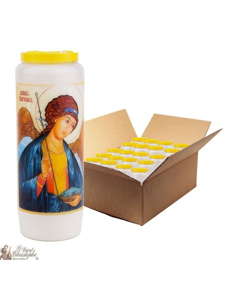 Saint Raphael Novena Candles - Model 1 - 20 pieces