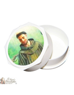 Boîte chapelet Saint François d'Assise