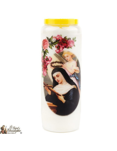 Saint Rita Novena Candles - Model 2 - 20 pieces