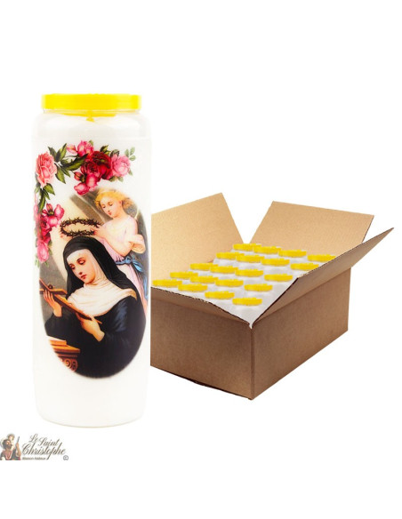Saint Rita Novena Candles - Model 2 - 20 pieces