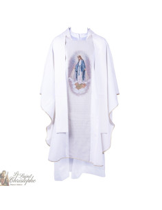 Kasel mit skapulierter Stola Wundersame Jungferntapete
