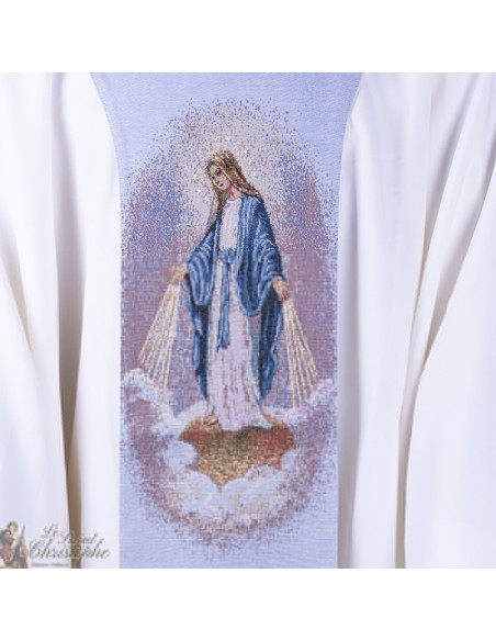 Scapulaire Vierge miraculeuse gobelin tapisserie