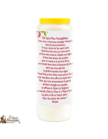 Novena candle to Saint Mark