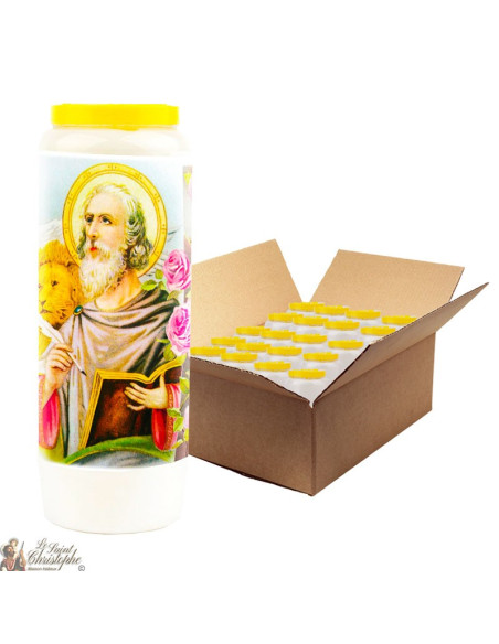 Saint Mark Novena Candles - 20 pieces