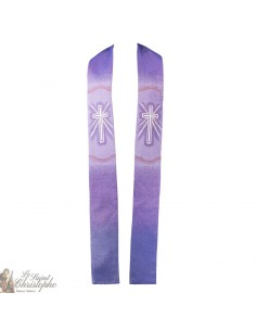 Cruz de sacerdote robada bordada en goblin púrpura