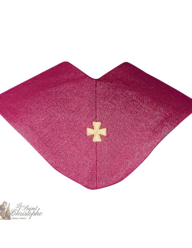 Stola da sacerdote ricamata con calice goblin - colore rosso