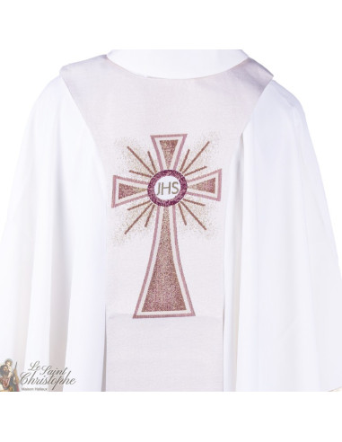 Skapulier des barmherzigen Christus - Gobelin-Kreuz