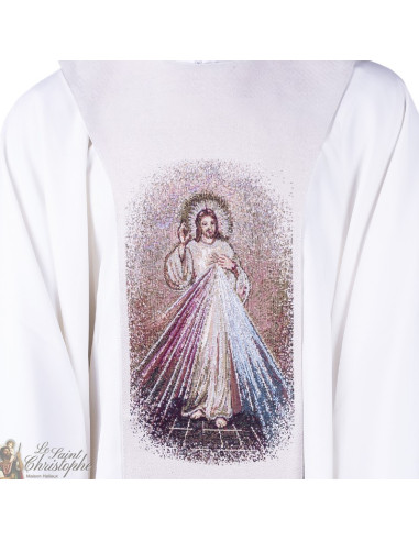 Skapulier des barmherzigen Christus - Gobelin-Kreuz