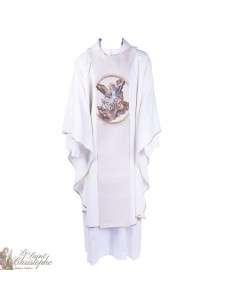 Escapulario en tapiz San Miguel Arcángel