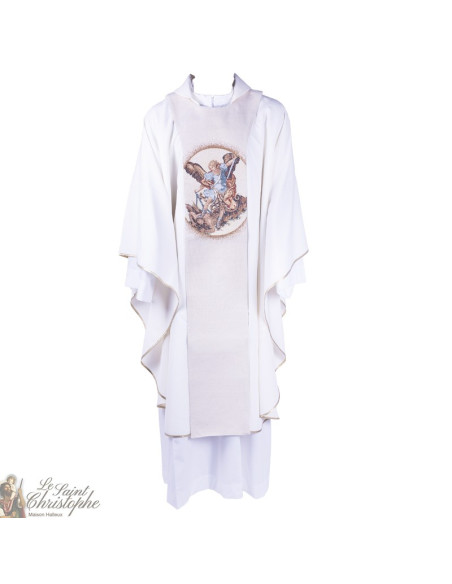 Scapulier in wandtapijt Aartsengel Michael de Aartsengel