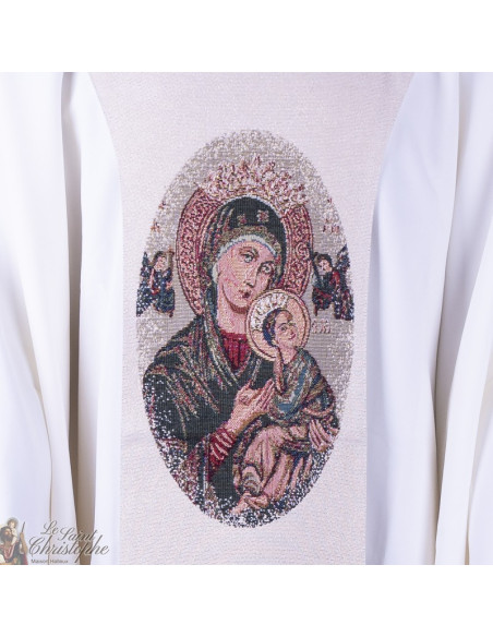 Escapulario de Nuestra Señora del Perpetuo Socorro - cruz de duende de tapiz