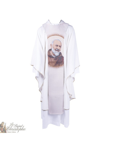 Scapulaire Padre Pio gobelin tapisserie