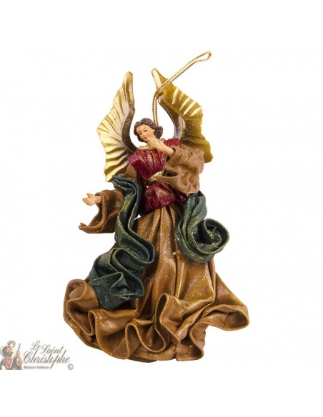 Angel dress ochre to hang - 21cm