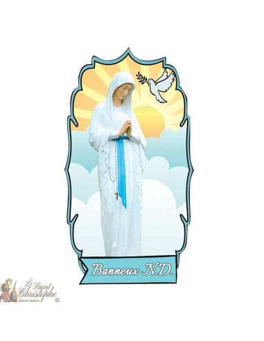 Pegatina Virgen de los Pobres de Banneux N.D - 2 - ventana estática