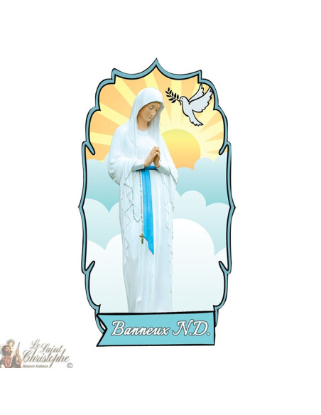 Sticker Vierge des Pauvres de Banneux N.D - 2 - statique fenêtre