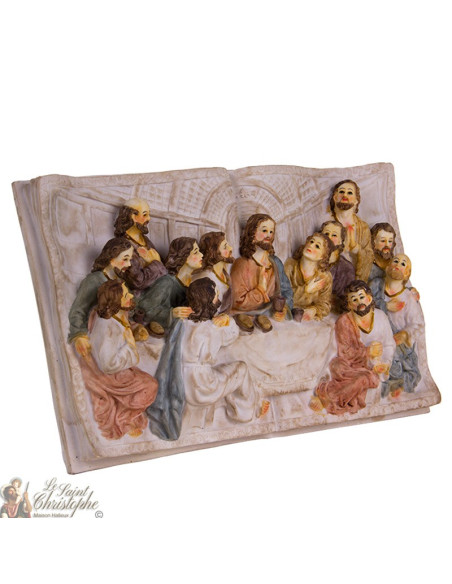 Book-shaped frame of the last supper