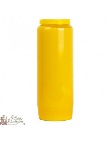 Yellow novena candle