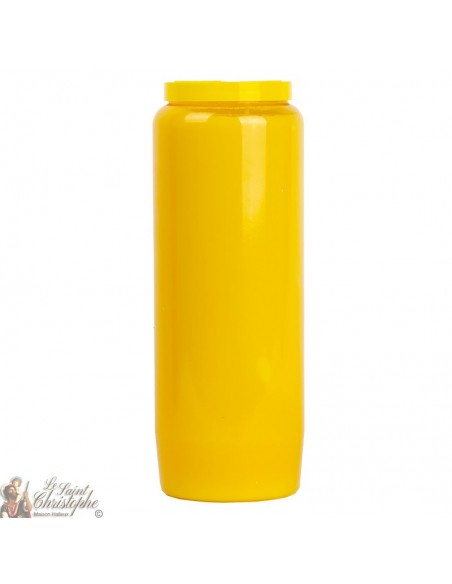 Yellow novena candle