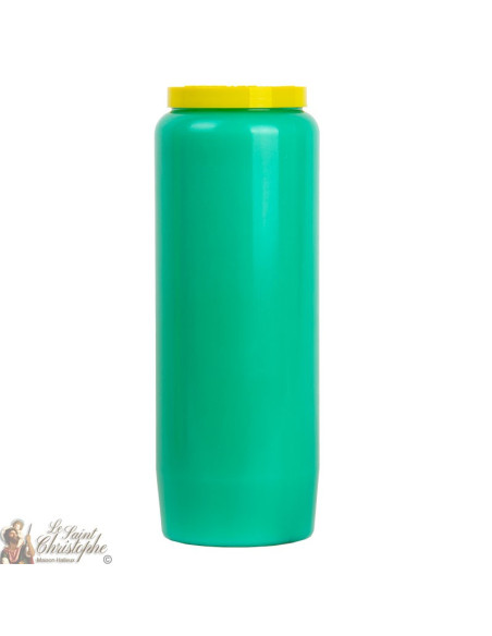Bougie de neuvaine verte