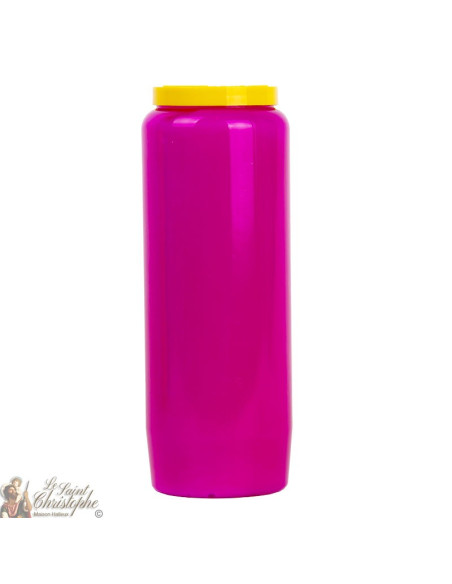 Bougie de neuvaine mauve