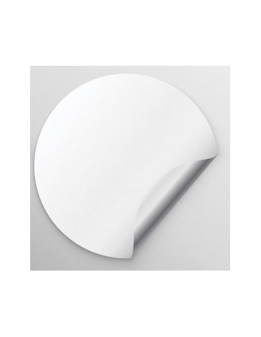 gestaltbare Aufkleber Weißes Vinyl - 3 x 5 cm