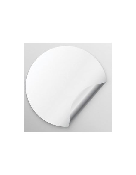 Adesivi personalizzabili in Vinile Bianco - 3 x 5 cm