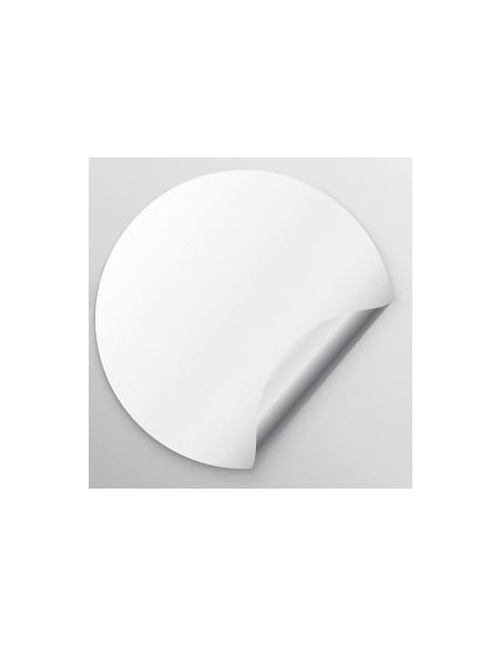 Customizable stickers White Vinyl - 3 x 5 cm