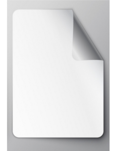 Customizable stickers White Vinyl - 3 x 5 cm