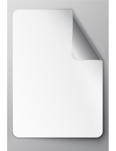 Adesivi personalizzabili in Vinile Bianco - 3 x 5 cm