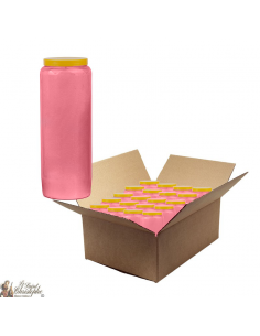 Pink novena candle - box of 20 pieces