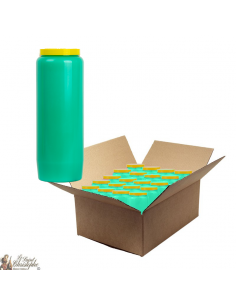 Green novena candle - cardboard box 20 pieces
